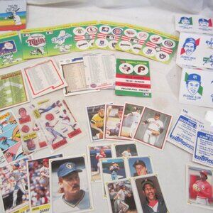 TOPPS FLEER Baseball lot of card stickers 1980s VINTAGE